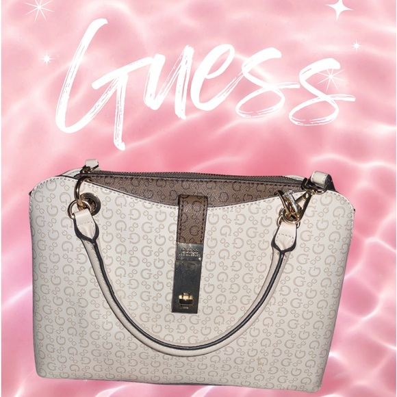 Guess Crossbody Bag👜🤍🤎, Cream and Brown!! - Picture 1 of 7